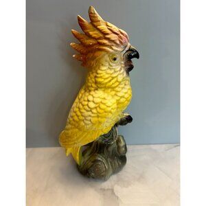 William Maddux Ceramic Cockatoo 10.5" Vintage Mid Century Modern Figurine